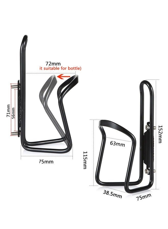 HAWAWA 2pcs Bike Water Bottle Cages Lightweight Aluminum Alloy, Cycling Bicycle Water Bottle Holder Cages Brackets for Mountain Bike MTB Road Bike, Bike Accessories  Drilled Holes Required - Image 3