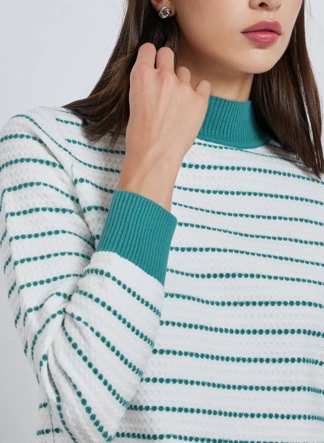Take Two  Take Two Striped Long Sleeve Sweater for Women | Best Price UAE