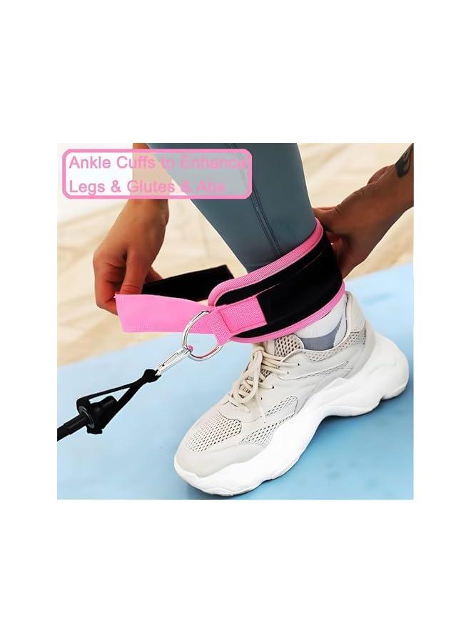 S-TOP Ankle Strap for Cable Machine, Premium Workout Straps with Comfortable Padding, Versatile Ankle Straps for Strength Training, Perfect for Men and Women Fitness - Image 4