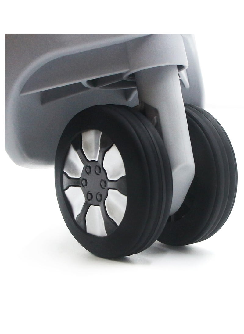 SYOSI - Luggage Wheel Covers for Suitcase, 8 Pack Luggage Wheel Protector Covers for most 8-spinner Wheels, Carry on Luggage, Made of Food-Grade Silicone Material, Unique Wave Pattern Design - Image 1