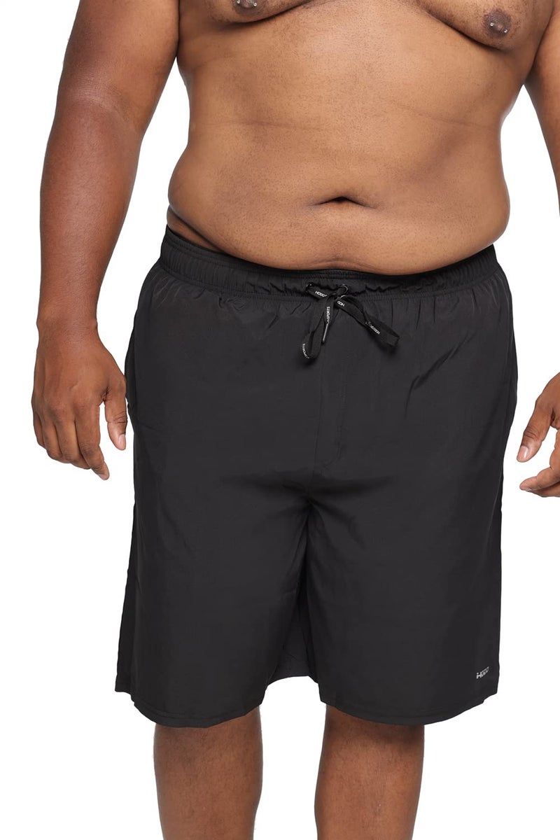 HOdo Mens Big and Tall Swim Trunks 11 inch with Mesh Liner Bathing Suits Swim Shorts for Men Plus Size 2X-7X Black 6XL - Image 2