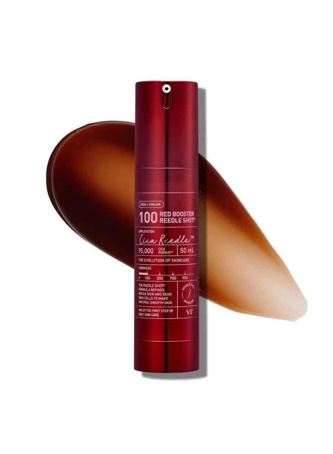 في تي كوزمتيكس في تي كوزماتيكس سيروم ريد بوستر ريد شوت 100 من ريد بوستر مع مستخلص دم التنين وتركيبة اكسوسوم ميكرونيدلينج، للعناية بالبشرة الكورية، 1.77 اونصة سائلة (50 مل) - Image 1