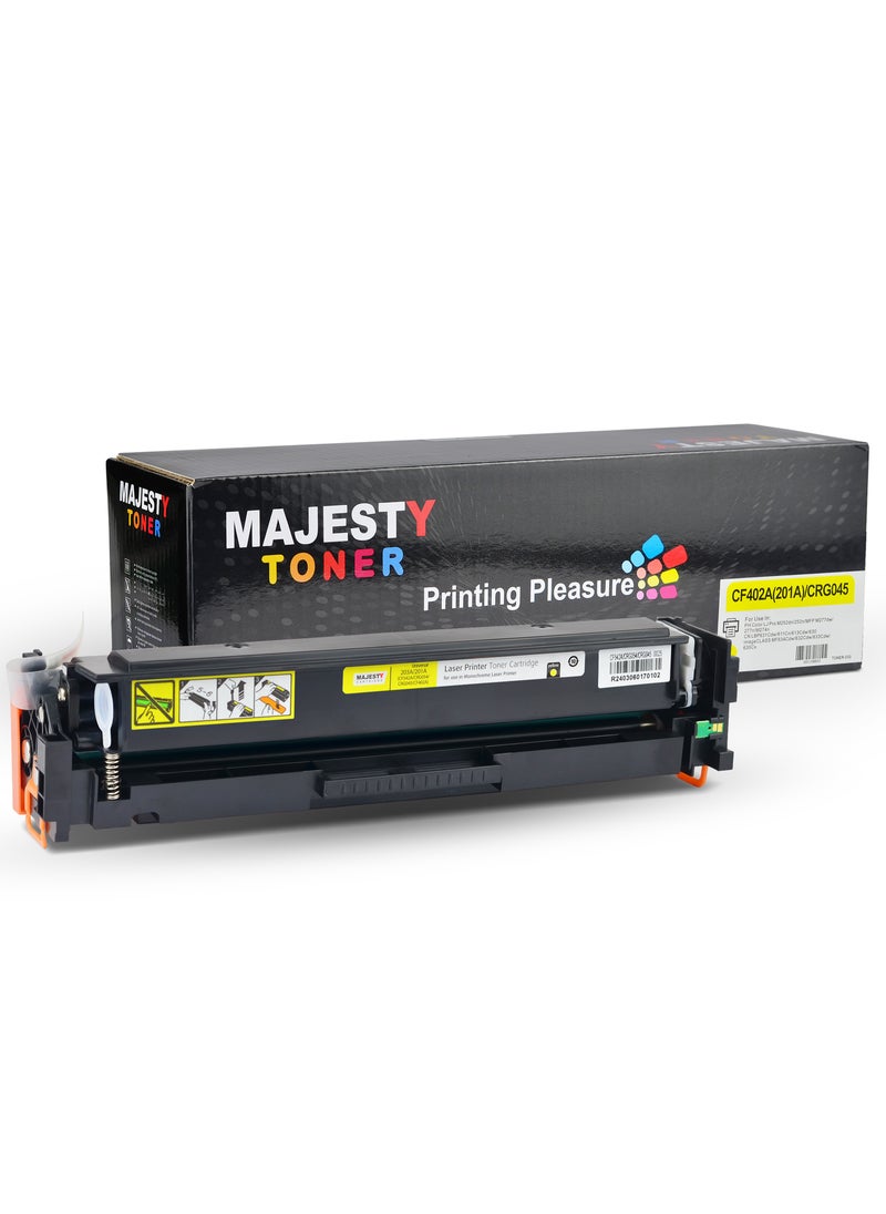 Majesty - 203A CF542A Toner Cartridge Compatible with HP Color Laserjet Pro M254dw M254dn M254nw & HP Color Laserjet Pro MFP M281fdw MFP M280nw MFP M281cdw MFP M281fdn Printer (Yellow) - Image 1