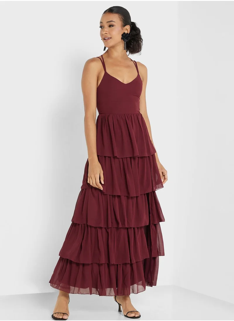 Ella Limited Edition Ruffle Layer Strapy Dress