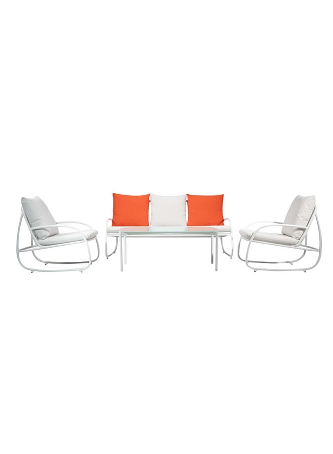 Suncoast Fancie Sofa Set-Red/White  - Image 1