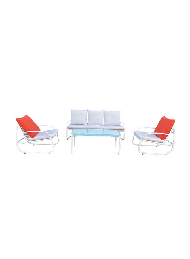 Suncoast Fancie Sofa Set-Red/White  - Image 2
