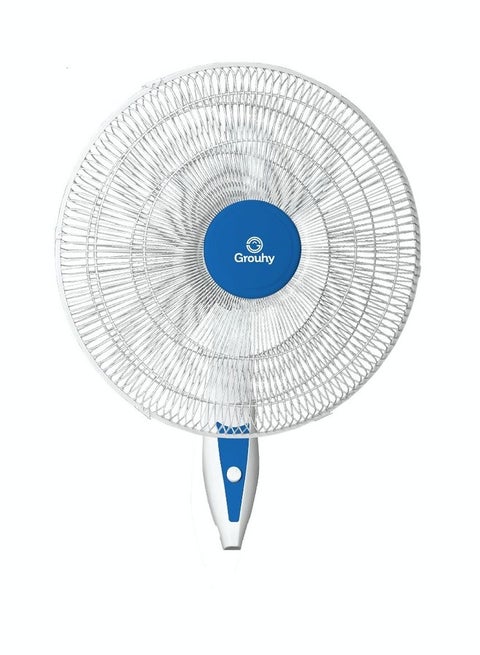 مروحة حائط جروهي، 18 بوصة، ابيض وازرق - UW-18026-BLU