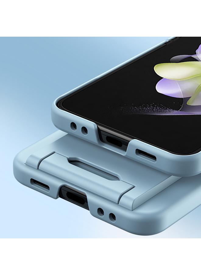 اس-توب جراب لهاتف Samsung Galaxy Z Flip4 5G، جراب هاتف مضاد للصدمات بتغطية كاملة مع حامل - Image 5