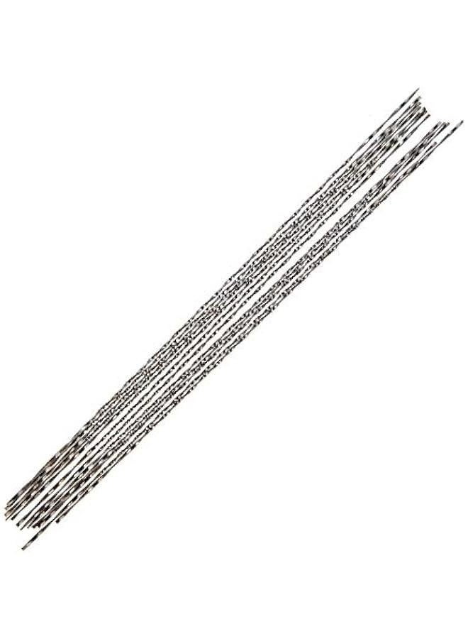12 Pieces Scroll Saw Blades With Spiral Teeth Handle Jewelers Saw Scroll Saw Blades End Tip for Sawing Wood Cutting Metal Plastic Sculpting (7 #)  - Image 1