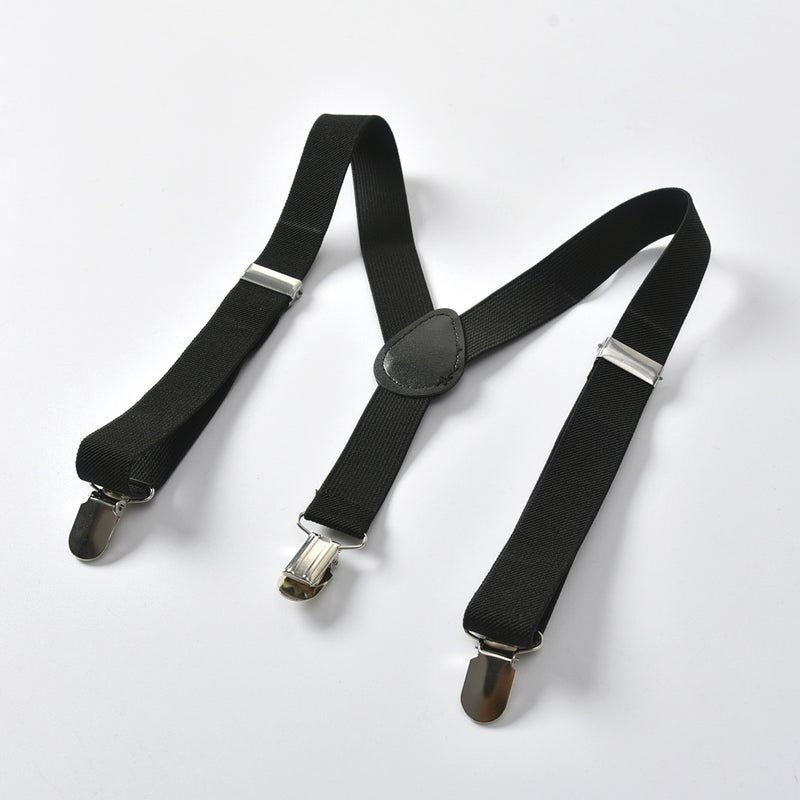 Boys And Girls Suspender Clip Baby Falling Trouser Belt Kidsren'S Three-Pin Buttonhole Elastic Suspender Clip - Image 2