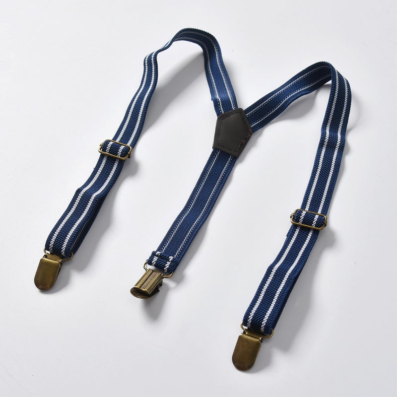 Boys And Girls Suspender Clip Baby Falling Trouser Belt Kidsren'S Three-Pin Buttonhole Elastic Suspender Clip - Image 3