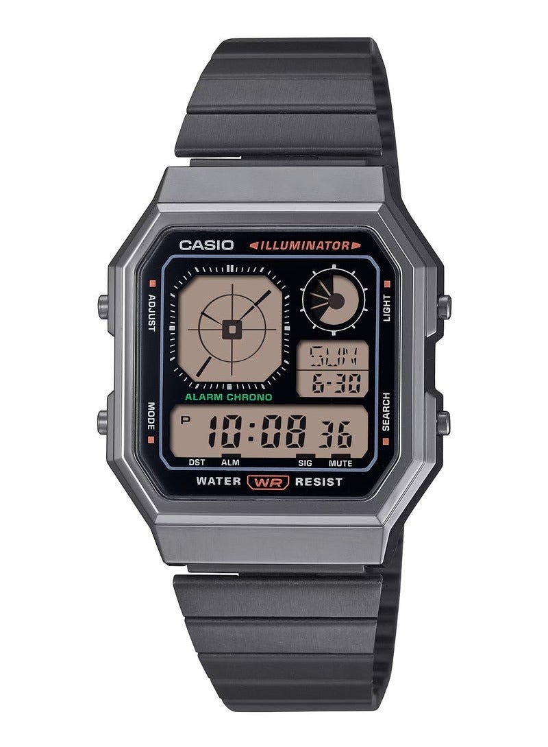 CASIO Casio Watch A130WEGG-1ADF, black, Bracelet  - Image 1