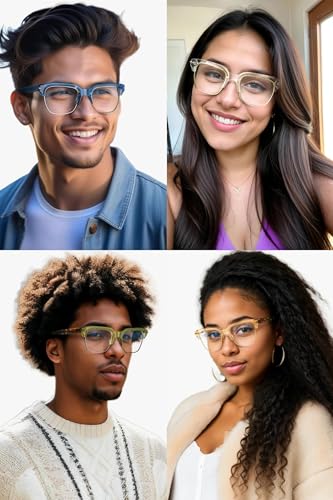 VISOONE Light Weight TR90 Blue Light Blocking Glasses Frame Vision Protector Men Women ELBERT - Image 3