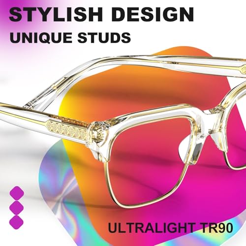 VISOONE Light Weight TR90 Blue Light Blocking Glasses Frame Vision Protector Men Women ELBERT - Image 5