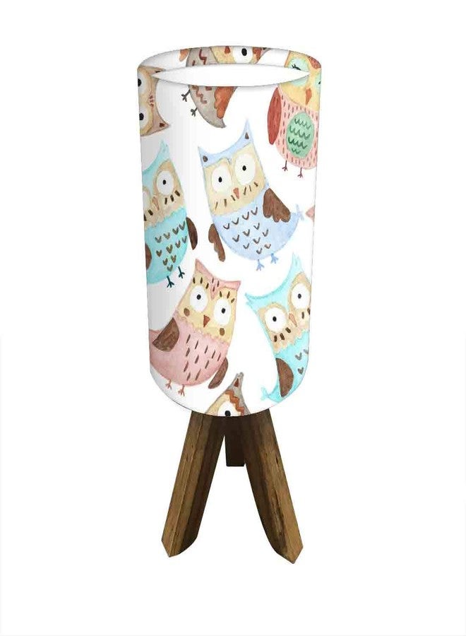 Nutcase Mini�Wooden�Night Lamp for Kids� -Made in India with Teak�Wood�14" Bedside� Table Lamp for Kid's Bedroom (Bulb Included) �-�Owls - Image 5