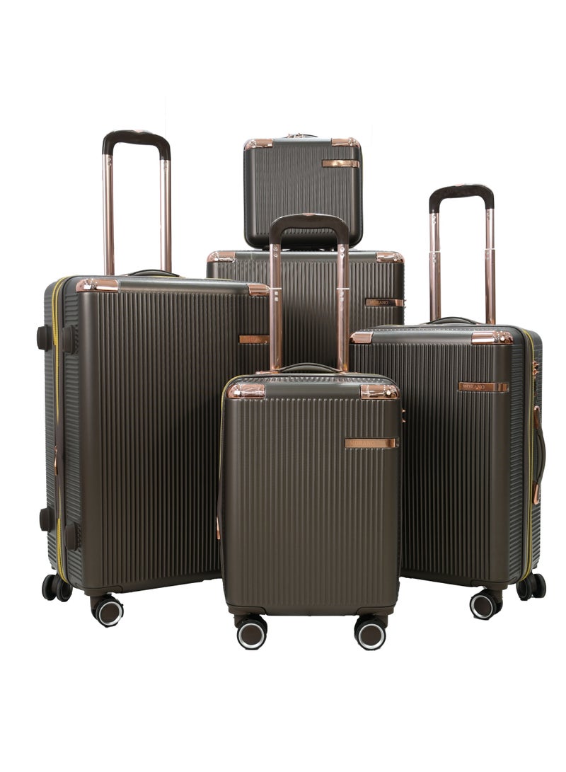 مورانو شنط سفر من مورانو مكون من خمس قطع لون ( كـوفي ) - Image 1