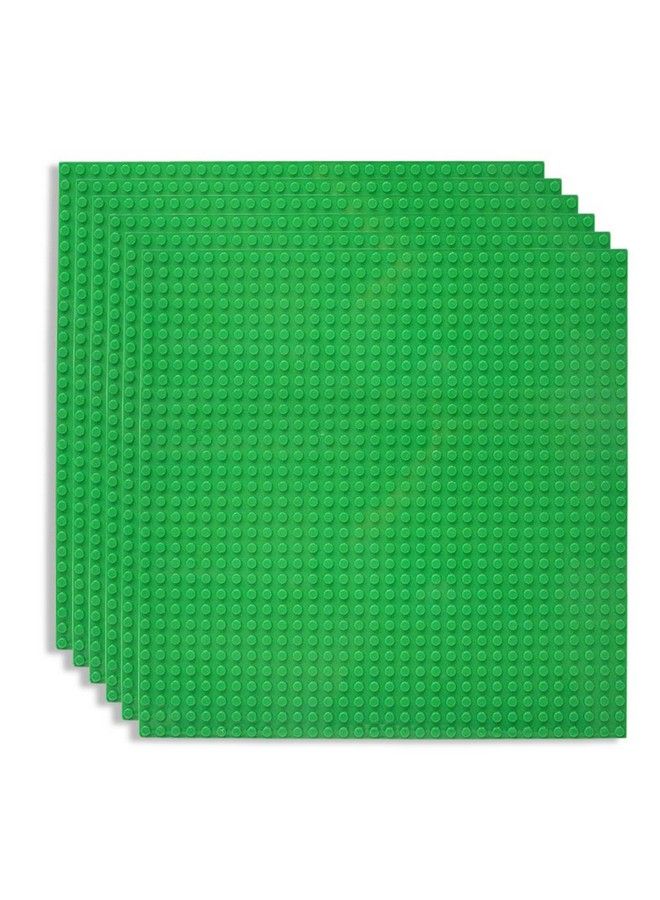 Lekebaby Classic Baseplates Building Base For Building Bricks 100% Compatible With Major Brandsbaseplate 10" X 10", Pack Of 6, Green - Image 2