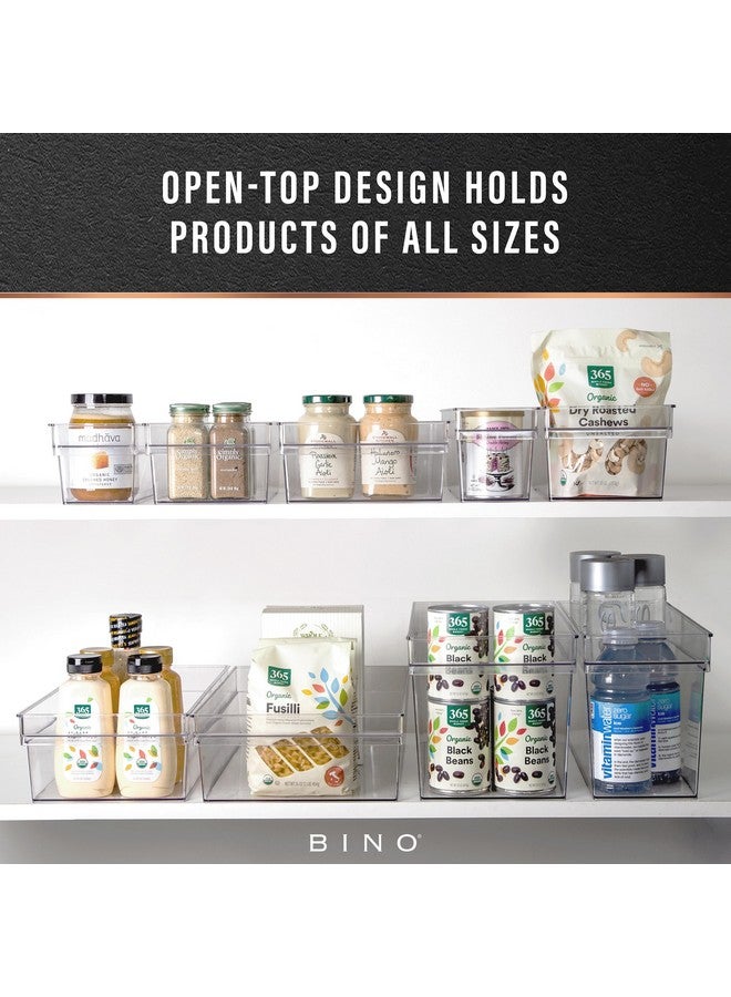 BINO | Plastic Storage Bins, Large | THE HANDLER COLLECTION | Multipurpose Organizer Bins | Kitchen Pantry Organizers and Storage | Clear Containers for Organizing Home | Freezer Organizer - Image 4