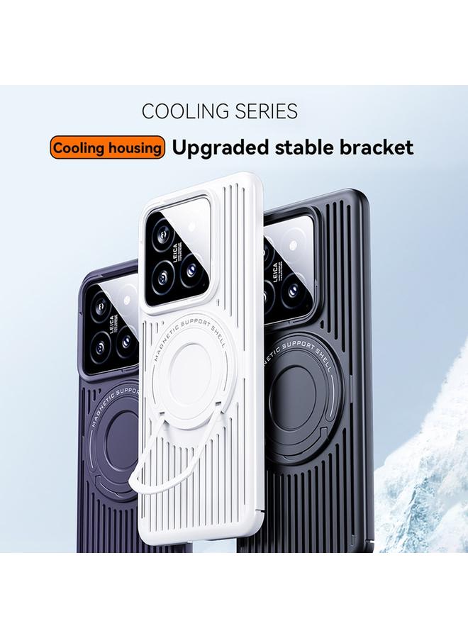 erorex Case For Xiaomi 15 Cooling MagSafe Magnetic Ring Holder PC Phone Case - Image 3