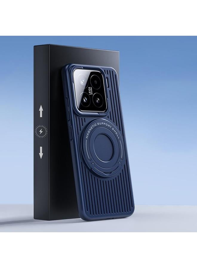 erorex Case For Xiaomi 15 Cooling MagSafe Magnetic Ring Holder PC Phone Case - Image 1