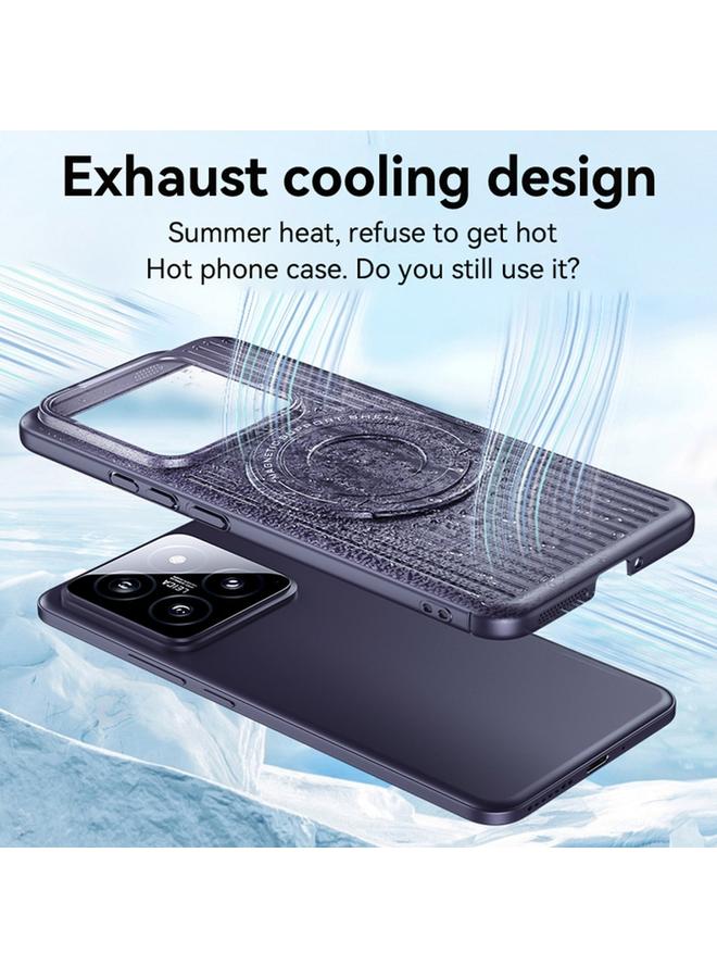 erorex Case For Xiaomi 15 Cooling MagSafe Magnetic Ring Holder PC Phone Case - Image 4