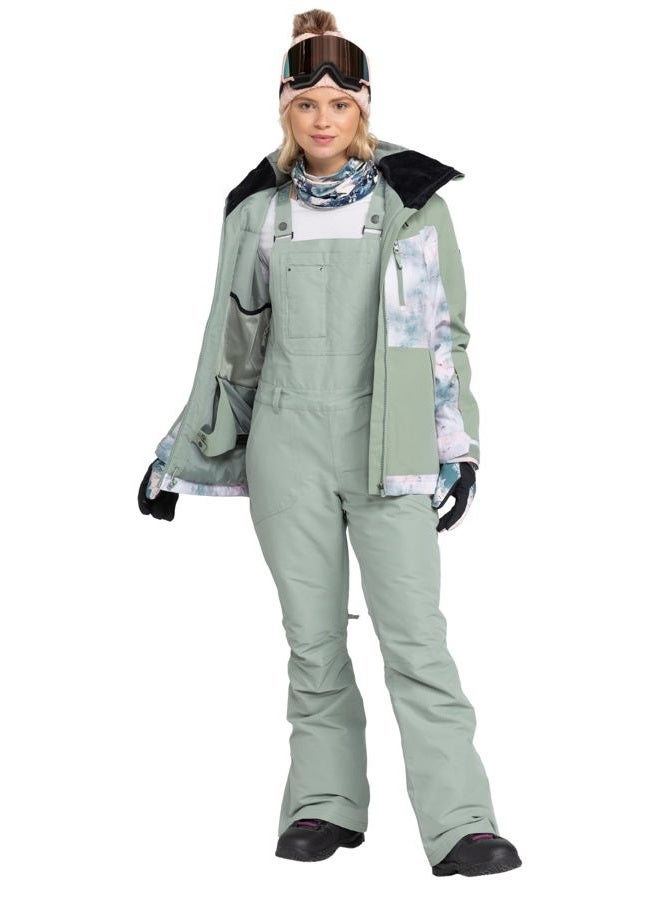 Roxy womens Rising High Ski Pant – 15k Waterproof Stretch Snow Pant, Skinny Fit, Pfas-free, Lily Pad, L - Image 2