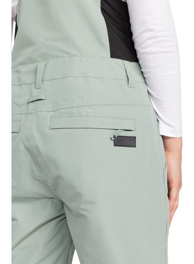 Roxy womens Rising High Ski Pant – 15k Waterproof Stretch Snow Pant, Skinny Fit, Pfas-free, Lily Pad, L - Image 3