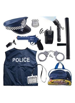 Home Smart Home Smart Police Costume for Kids Toy Role Play Kit with Police Badge Handcuffs Kids Flashlight FBI, Detective Swat and Kids Dress-up Clothes  - Image 1