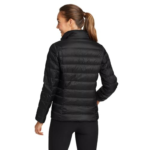 Eddie Bauer Women's CirrusLite Down Jacket, Black Recycled, Large - Image 2