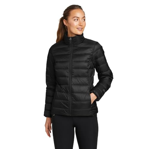Eddie Bauer Women's CirrusLite Down Jacket, Black Recycled, Large - Image 1