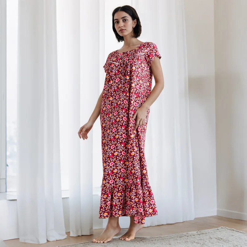 Splash FAV Floral Print Night Gown