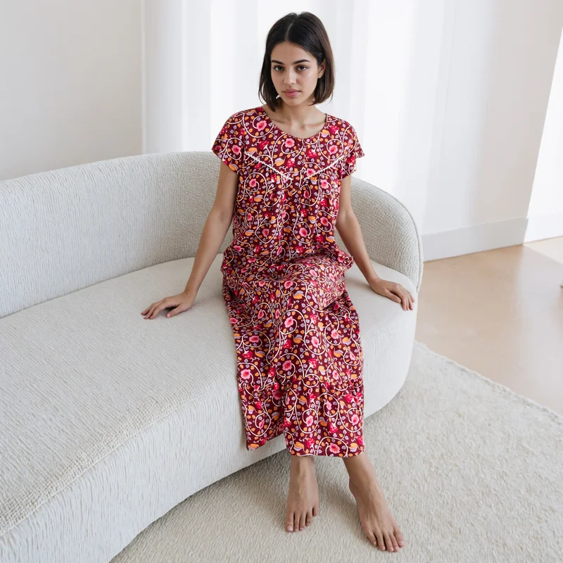Splash FAV Floral Print Night Gown