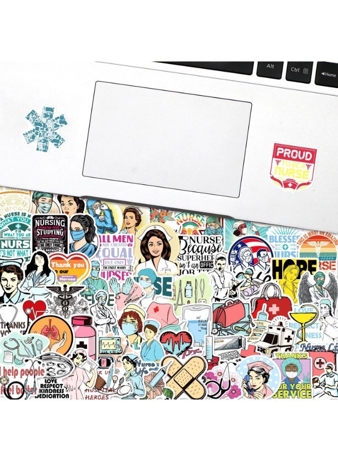 Nurse Stickers - 100 Vinyl Waterproof Nursing Stickers for Nurses Week & Day Gifts - Image 4