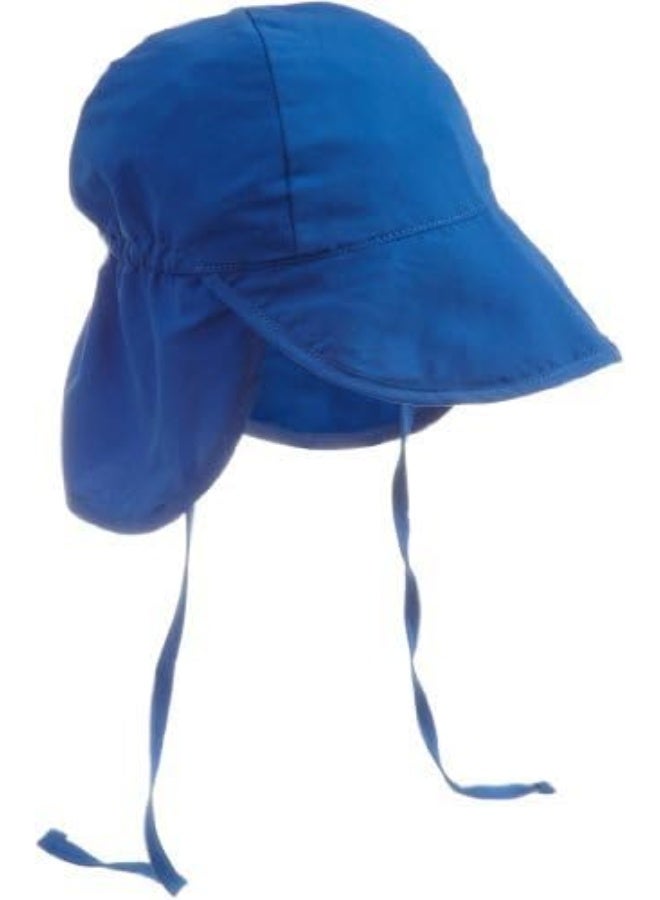 green sprouts i Play. Toddler Flap Sun Protection Swim Hat, Royal Blue, 2T-4T - Image 4