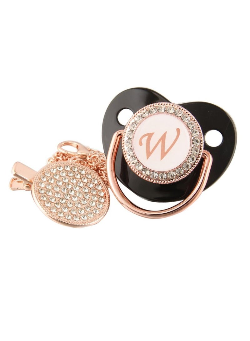 Loquat Alphabet Baby Shiny Diamond Pacifier