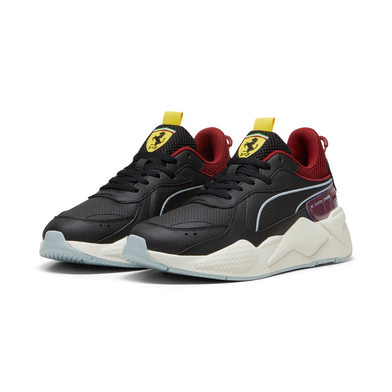 PUMA Scuderia Ferrari RS-X Mens Black Burgundy Sneakers - Image 4