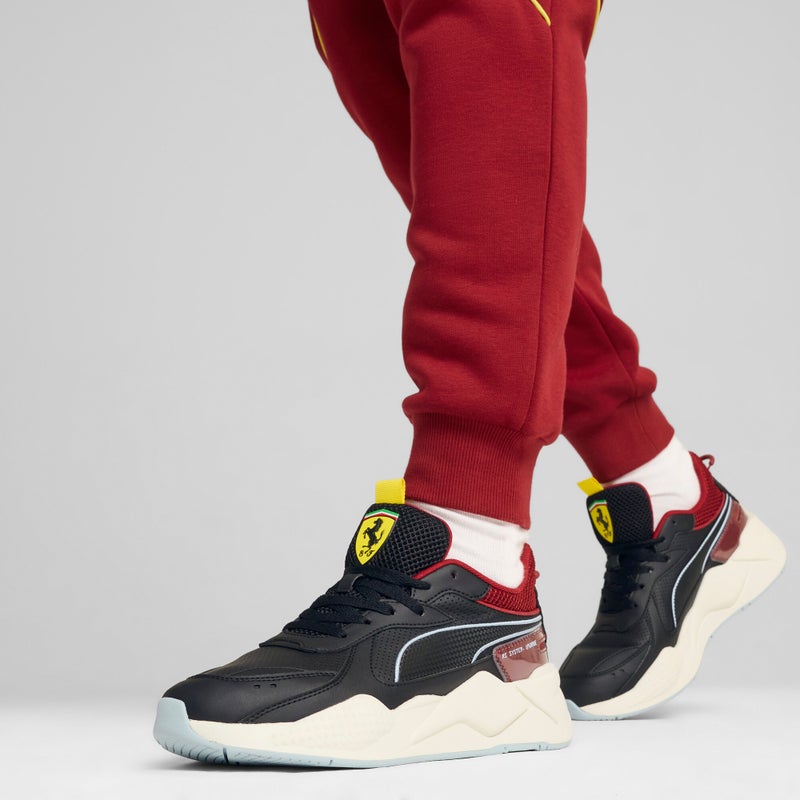PUMA Scuderia Ferrari RS-X Mens Black Burgundy Sneakers - Image 2