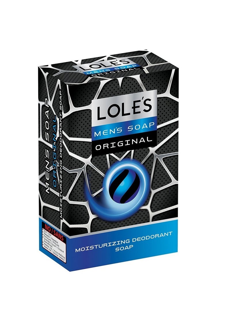 LOLE'S Men’s Soap Original – Moisturizing Deodorant Bar, SLS-Free, Paraben-Free, No Animal Fat, 100% Vegetable-Based Soap, Pack of 2 x 150g - Image 3