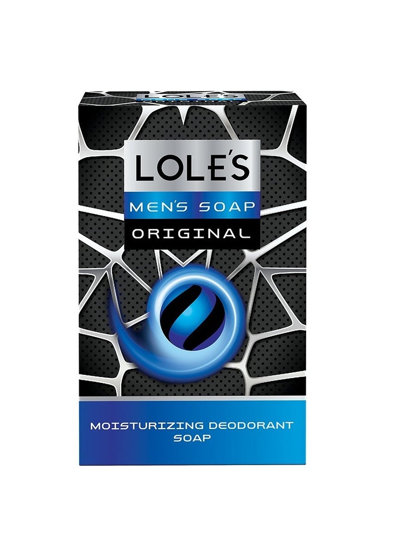 LOLE'S Men’s Soap Original – Moisturizing Deodorant Bar, SLS-Free, Paraben-Free, No Animal Fat, 100% Vegetable-Based Soap, Pack of 2 x 150g - Image 4