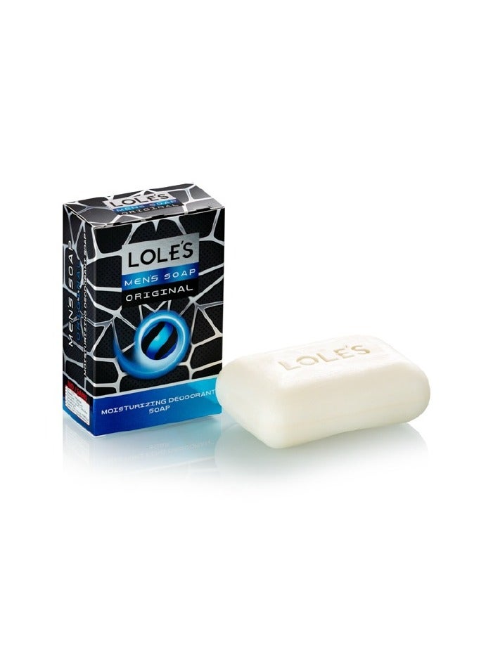 LOLE'S Men’s Soap Original – Moisturizing Deodorant Bar, SLS-Free, Paraben-Free, No Animal Fat, 100% Vegetable-Based Soap, Pack of 2 x 150g - Image 2