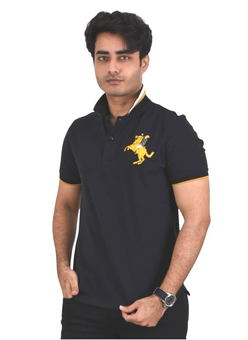 GIORDANO Men's Napoleon Polo - Signature Black