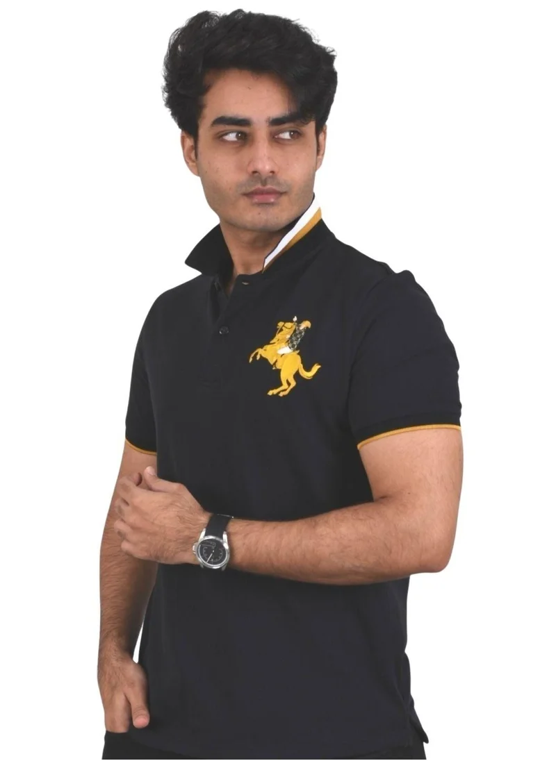 GIORDANO Men's Napoleon Polo - Signature Black