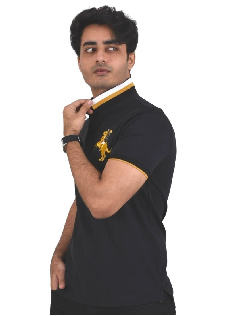GIORDANO Men's Napoleon Polo - Signature Black