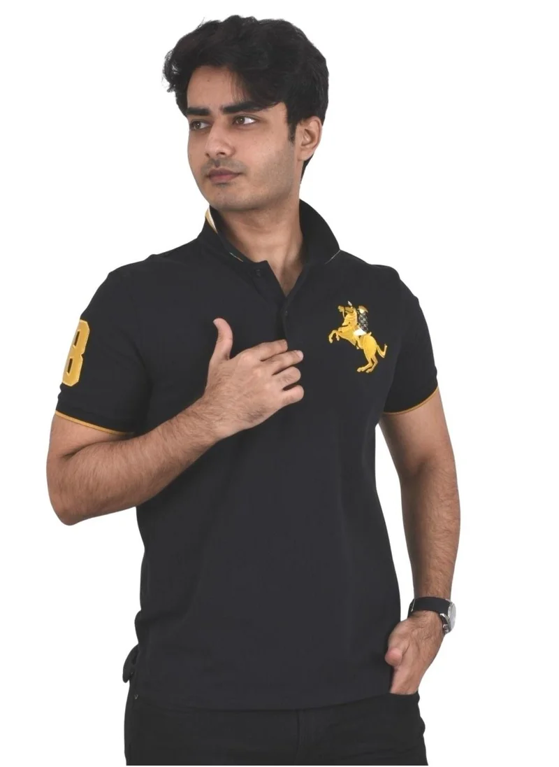 GIORDANO Men's Napoleon Polo - Signature Black