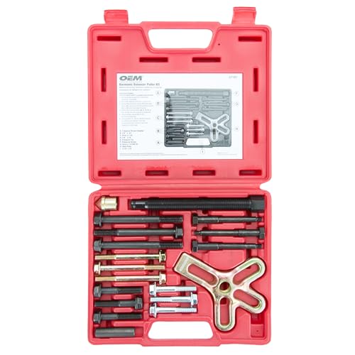 OEMTOOLS 27187 Harmonic Balancer Puller Kit, Removes Harmonic Balancers, Dampers, Pulley Puller, Puller Tool for Use with GM 3300 & 3800 V6 Engines, Includes Metric and SAE Bolts - Image 2