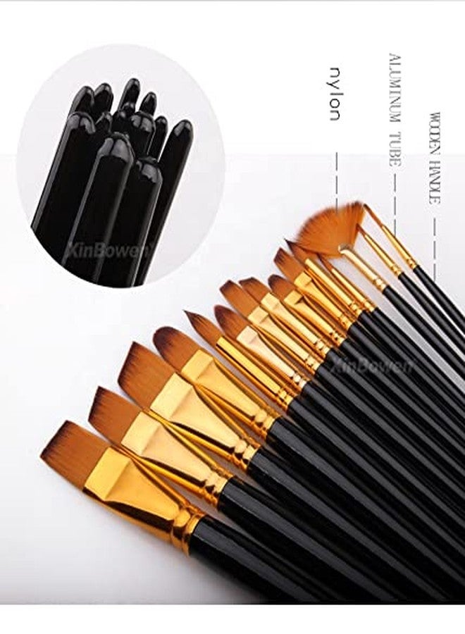 UNIVERSAL HUB مجموعة فرش رسم فنية من Universal Hub Styles Art Products، مصنوعة من شعيرات نايلون ناعمة، باللون الأبيض. - Image 1