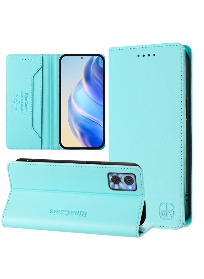 اس-توب جراب لهاتف Motorola Moto E22 / Moto E22i RC01، جراب هاتف جلدي مزدوج الطي مزود بخاصية الشفط المغناطيسي بتقنية RFID - Image 1