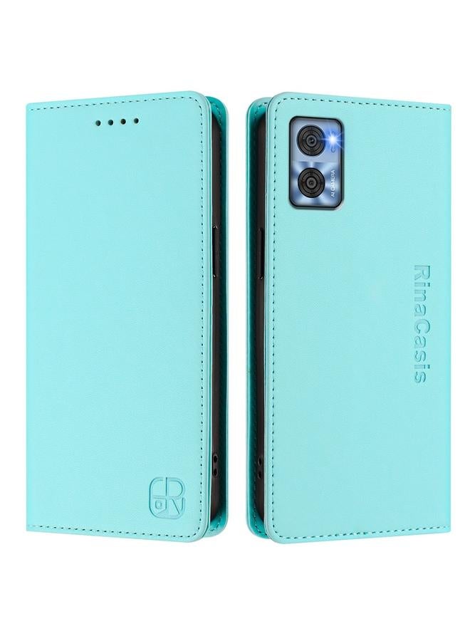 اس-توب جراب لهاتف Motorola Moto E22 / Moto E22i RC01، جراب هاتف جلدي مزدوج الطي مزود بخاصية الشفط المغناطيسي بتقنية RFID - Image 2