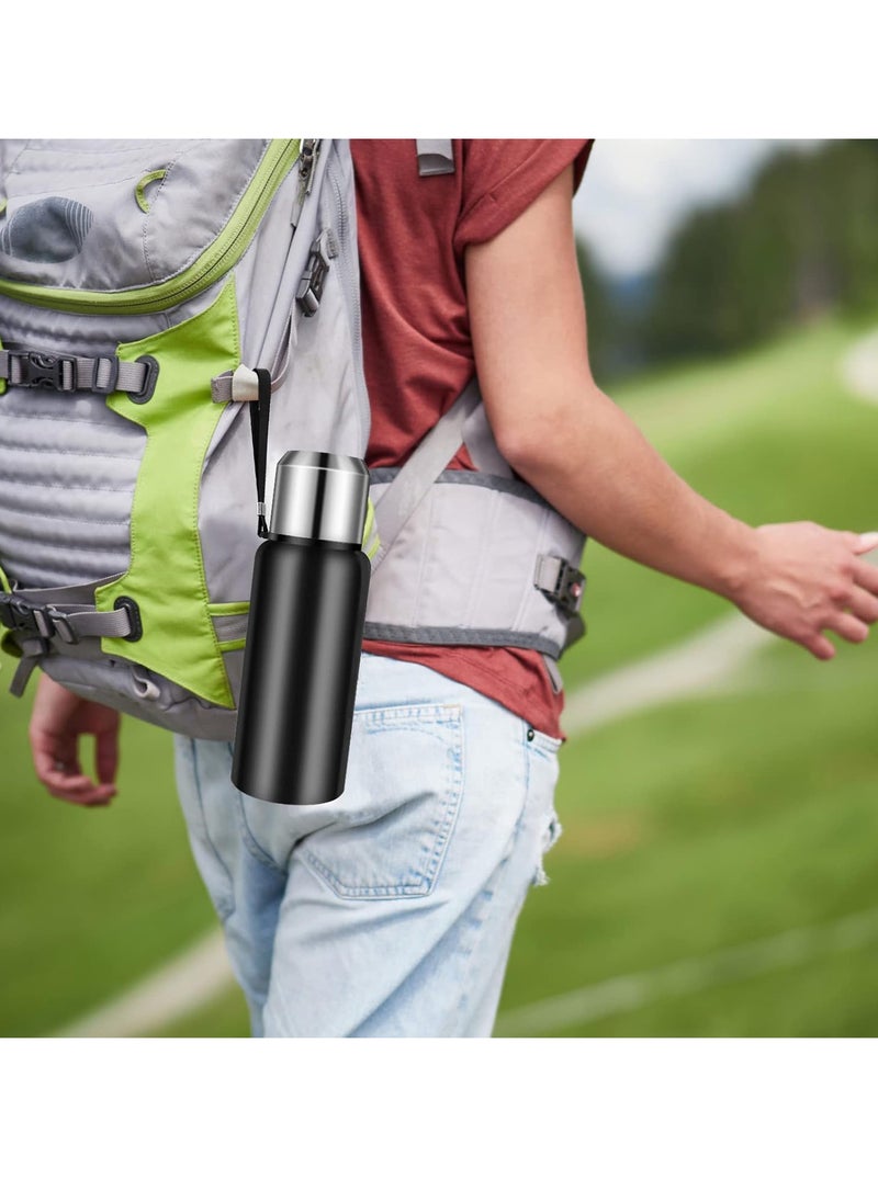 Thermal isulated Water Bottle 1000 ML With LED 316 Stainless Steel Double Wall Vacuum insulated Water Bottles for Hot Cold Water Gym Bottle Flask Bottle LED Display Black.