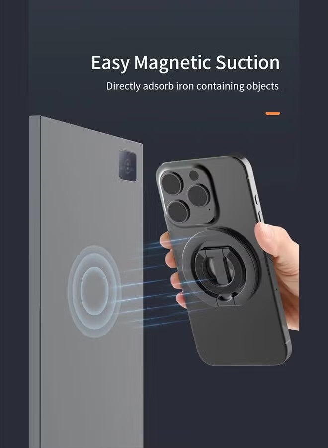 إكس ليفيل حامل هاتف ذكي مع حلقة مغناطيسية لتقنية MagSafe المغناطيسية ثنائية الجانب، مقبض هاتف رياضي قابل للإزالة مع مسند، متوافق مع سلسلة iPhone 16/15/14/13/12 وحوامل السيارة المغناطيسية - Image 3